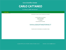 Tablet Screenshot of liceocarlocattaneo.it